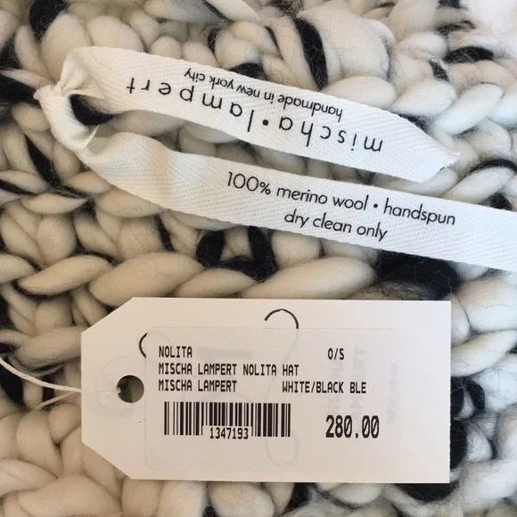 Mischa Lampert Nolita Hat White/Black Blend - Picture 9 of 16